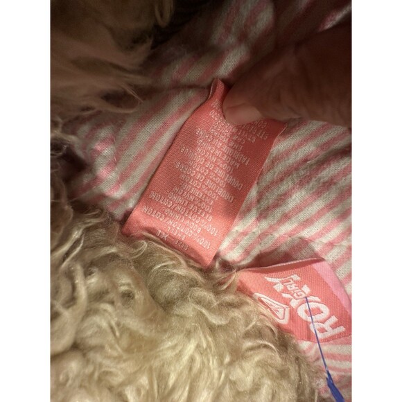 Vintage Roxy Cordoroy  Jacket Girls Large Sherpa Pea Coat Y2K clean good cond XL - Picture 8 of 11